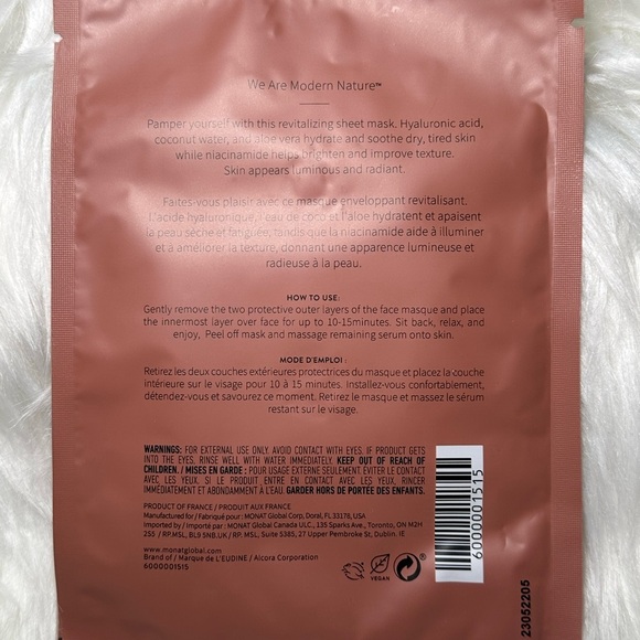 Monat Radiant Hydration face mask Quantity 1 - Picture 4 of 4